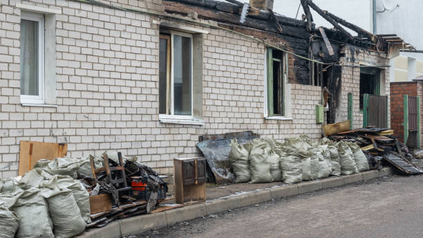 Professional Fire Damage Removal technician working in Naples, FL
